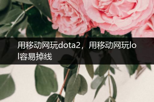 用移动网玩dota2，用移动网玩lol容易掉线