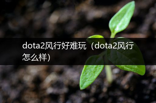 dota2风行好难玩（dota2风行怎么样）