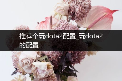 推荐个玩dota2配置_玩dota2的配置
