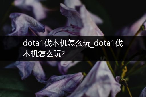 dota1伐木机怎么玩_dota1伐木机怎么玩?