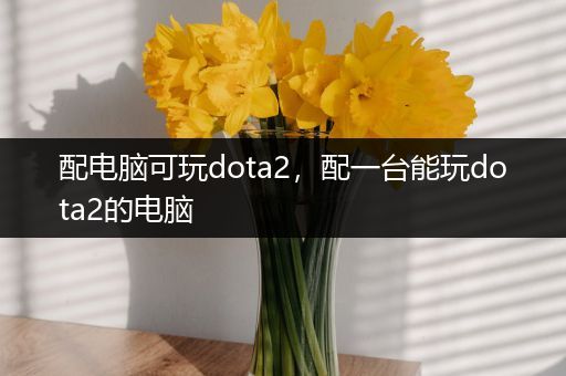 配电脑可玩dota2，配一台能玩dota2的电脑