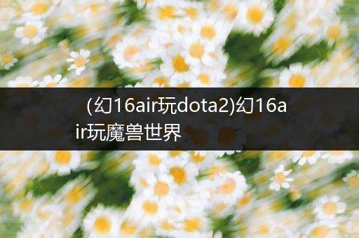 （幻16air玩dota2)幻16air玩魔兽世界