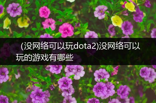 （没网络可以玩dota2)没网络可以玩的游戏有哪些