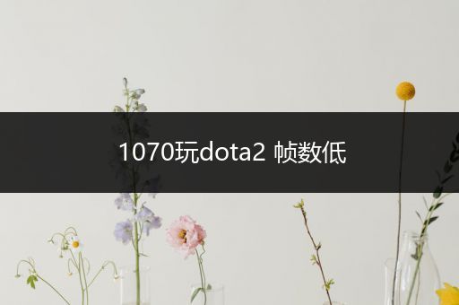 1070玩dota2 帧数低