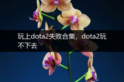 玩上dota2失败合集，dota2玩不下去