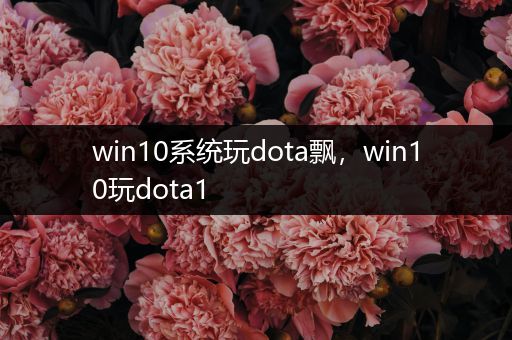 win10系统玩dota飘，win10玩dota1