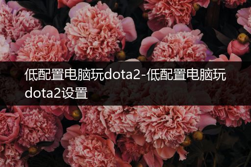 低配置电脑玩dota2-低配置电脑玩dota2设置