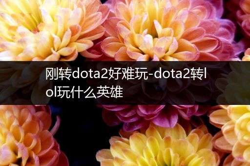 刚转dota2好难玩-dota2转lol玩什么英雄