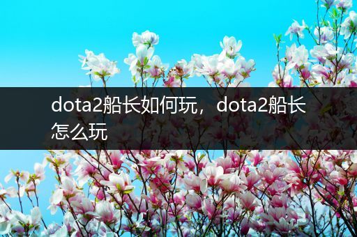 dota2船长如何玩，dota2船长怎么玩