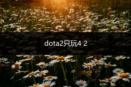 dota2只玩4 2