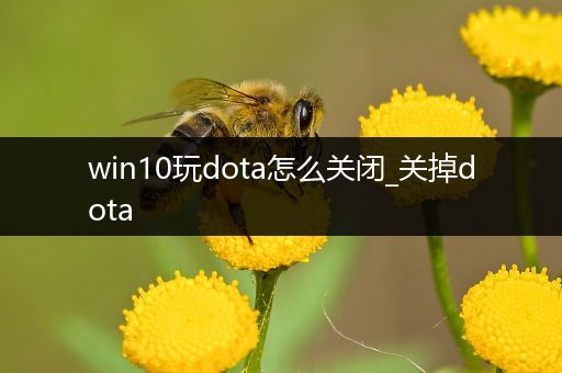 win10玩dota怎么关闭_关掉dota