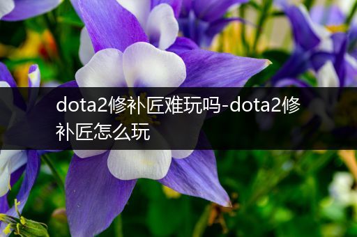 dota2修补匠难玩吗-dota2修补匠怎么玩