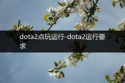 dota2点玩运行-dota2运行要求