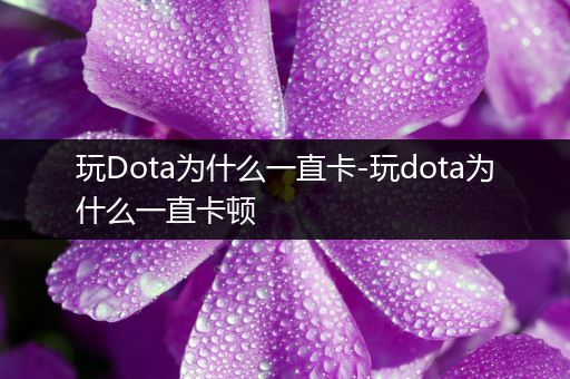玩Dota为什么一直卡-玩dota为什么一直卡顿