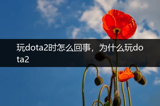 玩dota2时怎么回事，为什么玩dota2