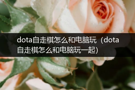 dota自走棋怎么和电脑玩（dota自走棋怎么和电脑玩一起）