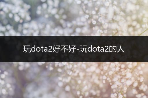 玩dota2好不好-玩dota2的人