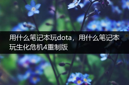 用什么笔记本玩dota，用什么笔记本玩生化危机4重制版