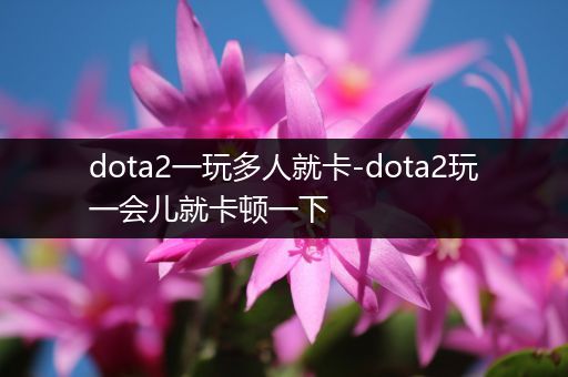 dota2一玩多人就卡-dota2玩一会儿就卡顿一下