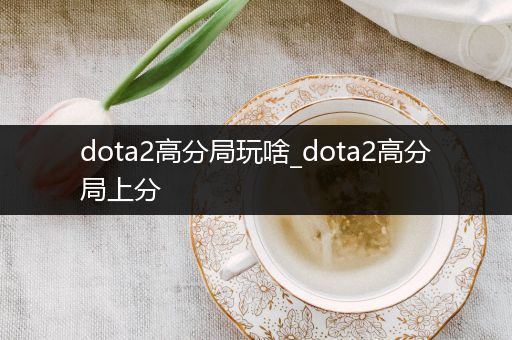 dota2高分局玩啥_dota2高分局上分