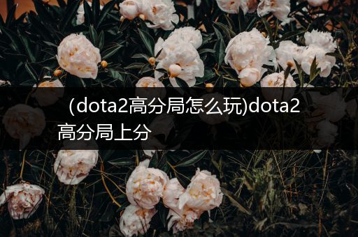 （dota2高分局怎么玩)dota2高分局上分