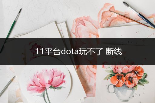 11平台dota玩不了 断线