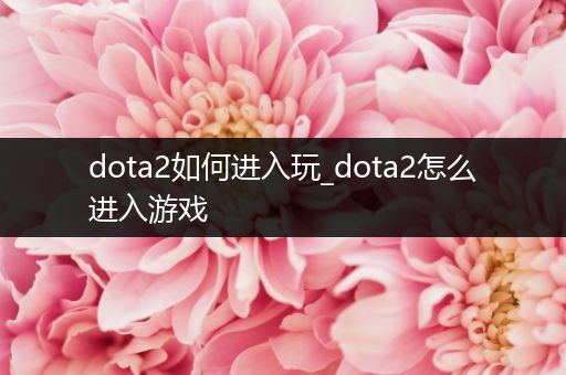 dota2如何进入玩_dota2怎么进入游戏