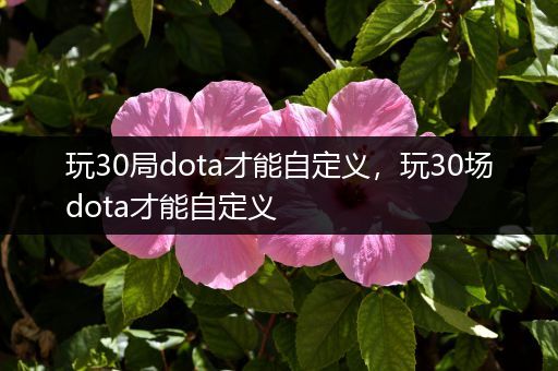 玩30局dota才能自定义，玩30场dota才能自定义