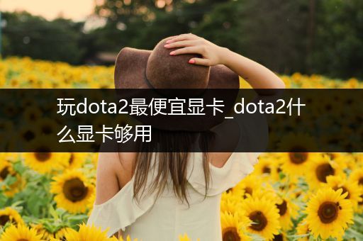 玩dota2最便宜显卡_dota2什么显卡够用