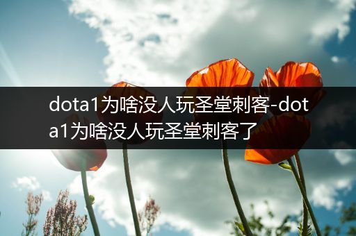 dota1为啥没人玩圣堂刺客-dota1为啥没人玩圣堂刺客了