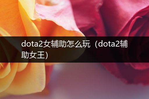 dota2女辅助怎么玩（dota2辅助女王）