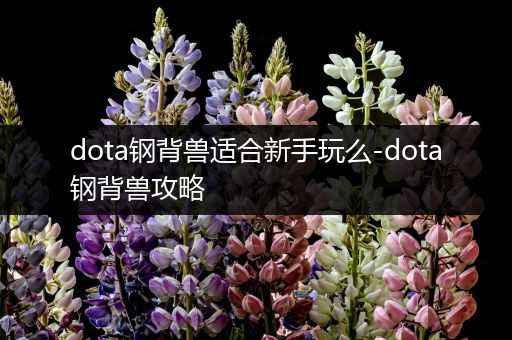 dota钢背兽适合新手玩么-dota钢背兽攻略