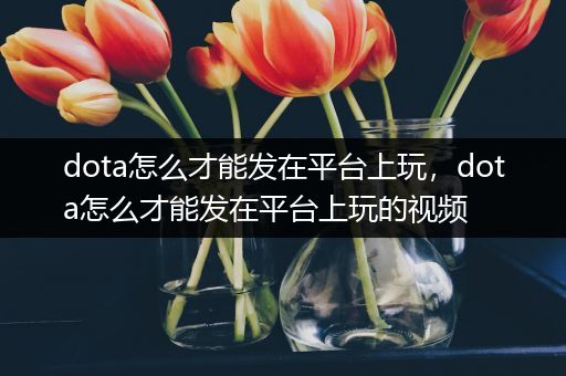 dota怎么才能发在平台上玩，dota怎么才能发在平台上玩的视频
