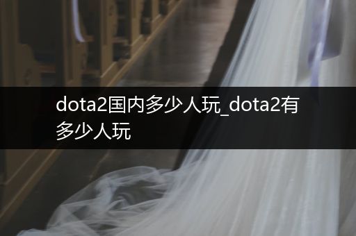 dota2国内多少人玩_dota2有多少人玩