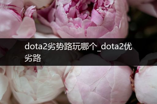 dota2劣势路玩哪个_dota2优劣路