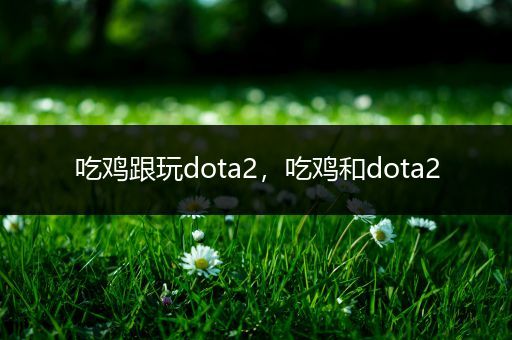 吃鸡跟玩dota2，吃鸡和dota2