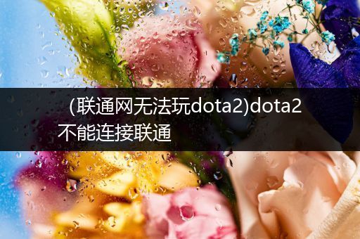 （联通网无法玩dota2)dota2不能连接联通