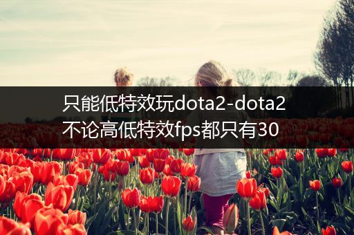 只能低特效玩dota2-dota2 不论高低特效fps都只有30