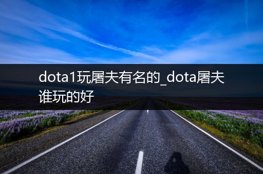 dota1玩屠夫有名的_dota屠夫谁玩的好