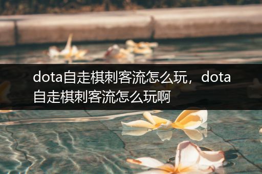 dota自走棋刺客流怎么玩，dota自走棋刺客流怎么玩啊