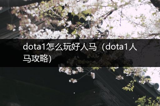 dota1怎么玩好人马（dota1人马攻略）