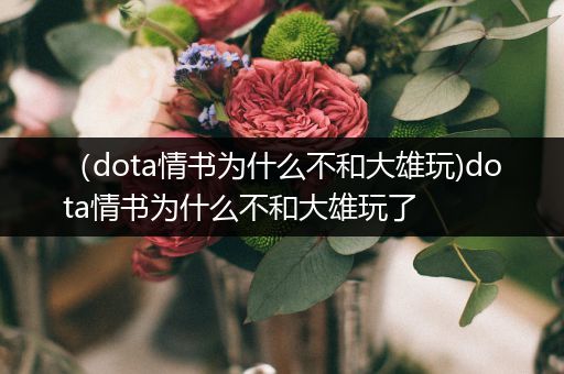 （dota情书为什么不和大雄玩)dota情书为什么不和大雄玩了
