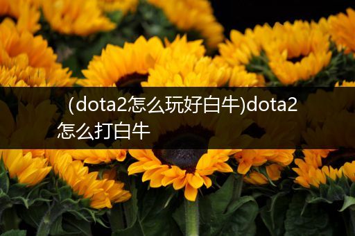 （dota2怎么玩好白牛)dota2怎么打白牛