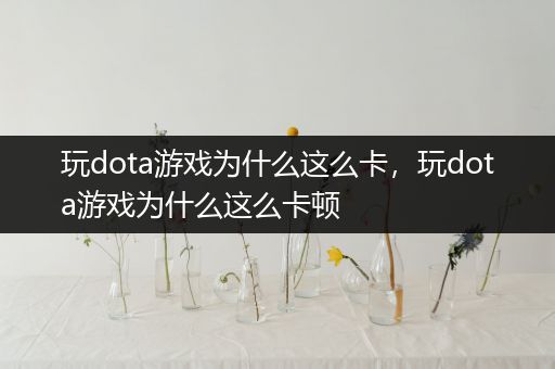 玩dota游戏为什么这么卡，玩dota游戏为什么这么卡顿