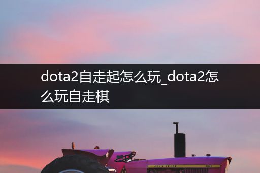 dota2自走起怎么玩_dota2怎么玩自走棋