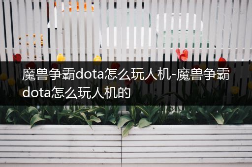 魔兽争霸dota怎么玩人机-魔兽争霸dota怎么玩人机的