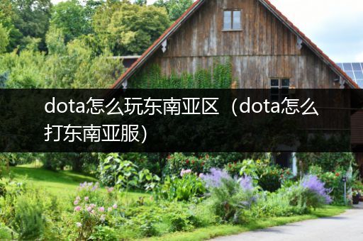 dota怎么玩东南亚区（dota怎么打东南亚服）