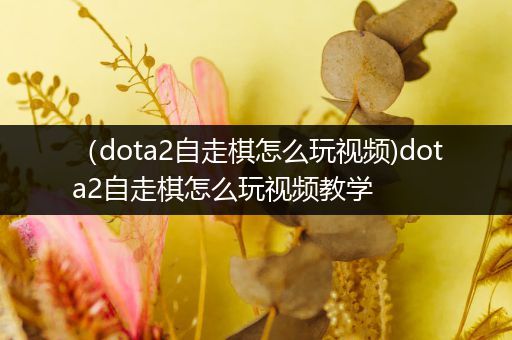 （dota2自走棋怎么玩视频)dota2自走棋怎么玩视频教学