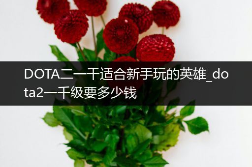 DOTA二一千适合新手玩的英雄_dota2一千级要多少钱