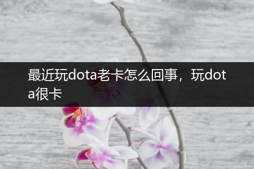 最近玩dota老卡怎么回事，玩dota很卡